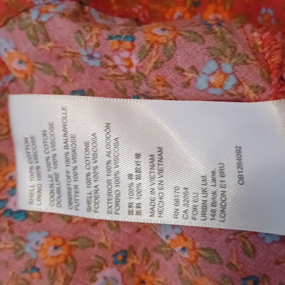 Free People Petunia Backless Mini Dress Floral Print sizes S and M NWT - Picture 8 of 9